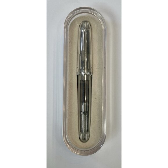 Ellington Pens Fountain Pen Clarity Transparent Clear Medium Nib NEW 3 PENS - Picture 6 of 6
